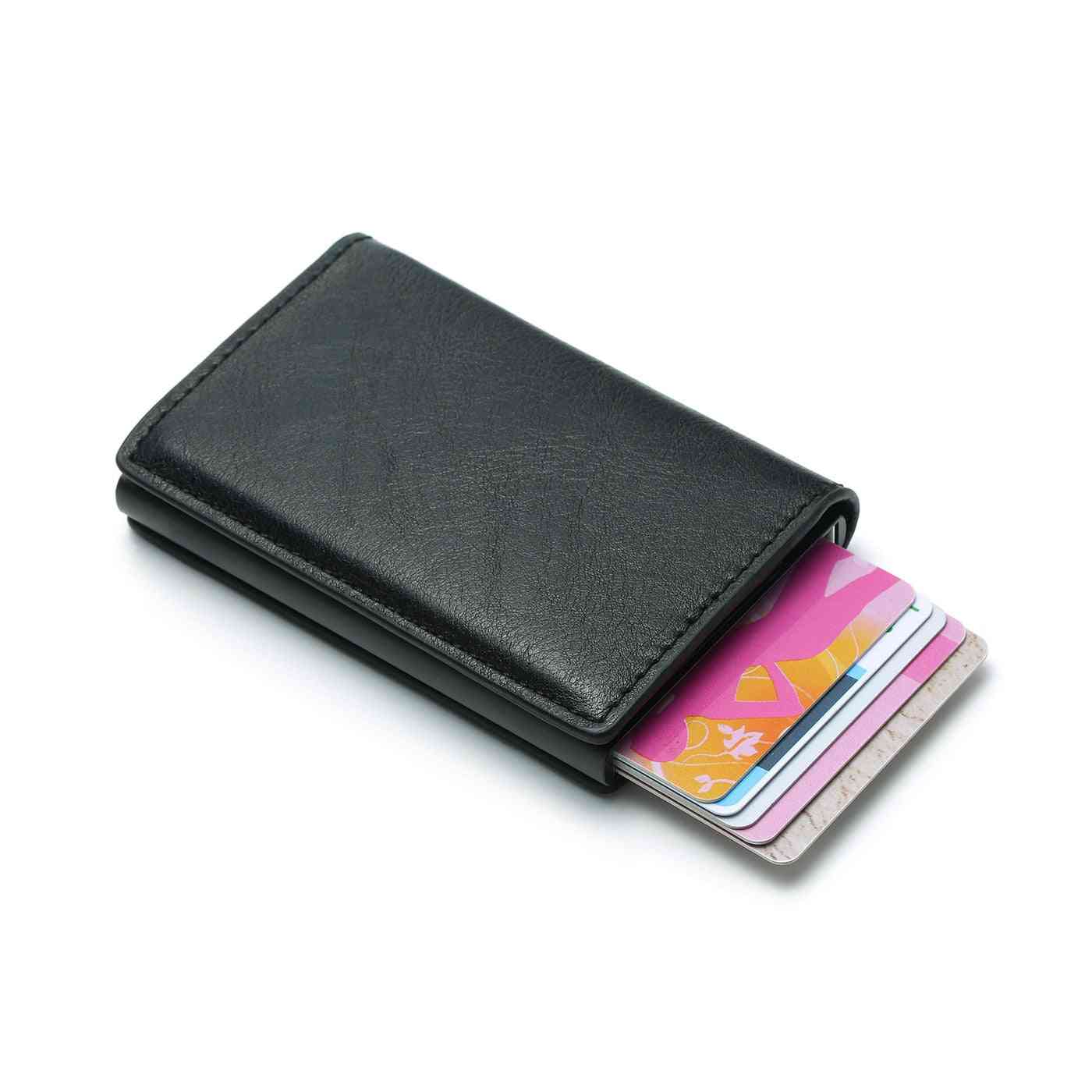 Kukkaro mini alumiini metalli ohut käyntikortti lompakko