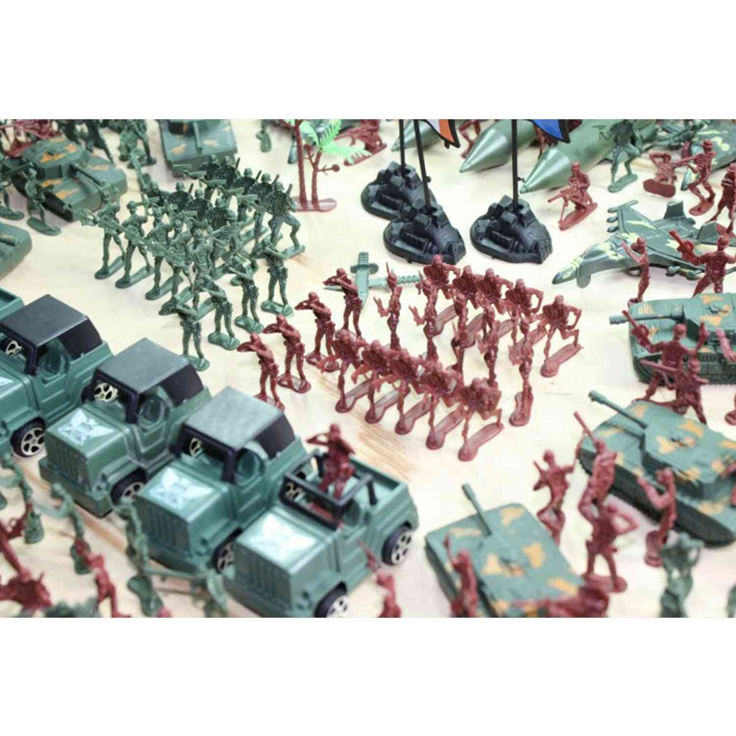 военна битова група кофа, войници и аксесоари играчка комплект игра