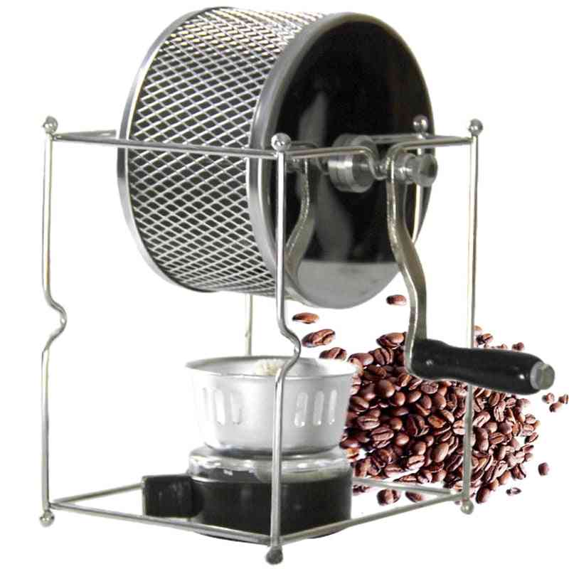 Pekač za kavo iz nerjavečega jekla, ročno upravljan stroj za peko zrn