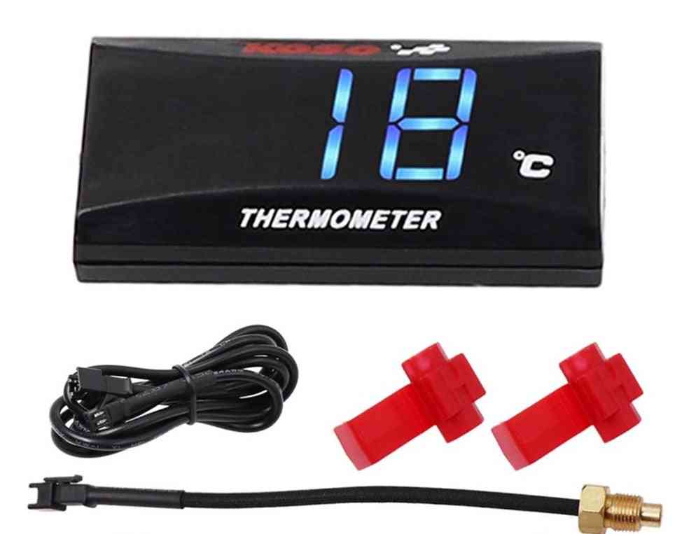 Motorcycle Digital Thermometer, Water Temp Temperature Gauge Meter