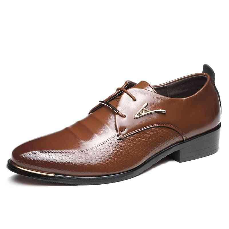 Dress Fashion Pointed Toe Lace Up Men's Business Shoes