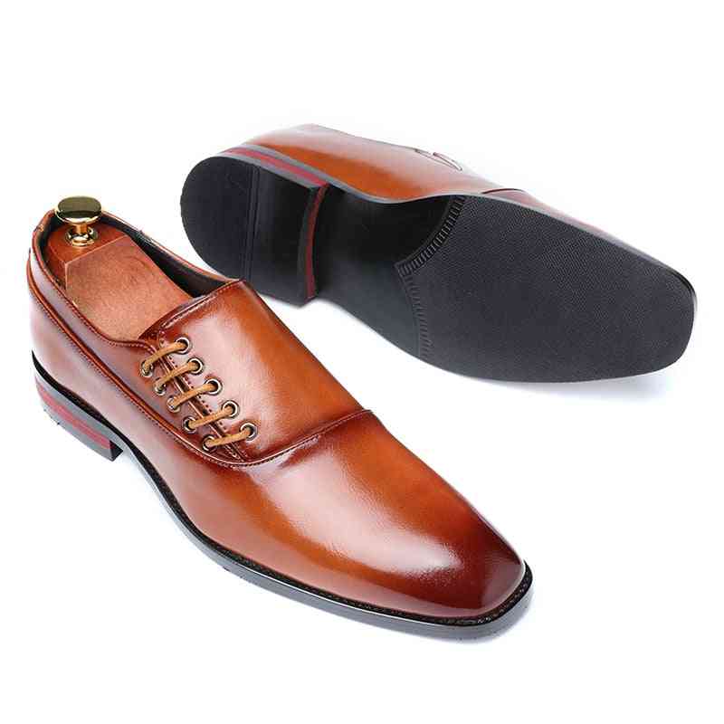 Fashion Business Dress Men Classic Leather Suits Shoes