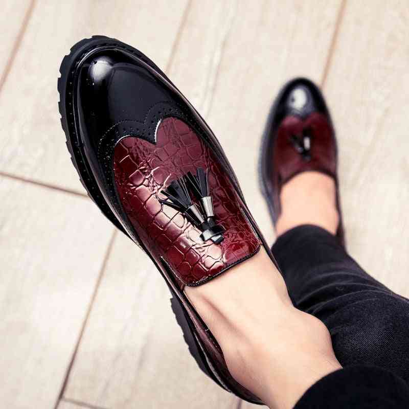 Men Breathable Leather Loafers, Driving Moccasins Comfortable Shoes