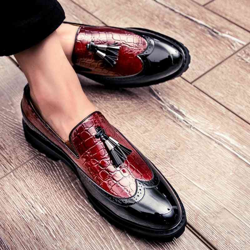 Men Breathable Leather Loafers, Driving Moccasins Comfortable Shoes