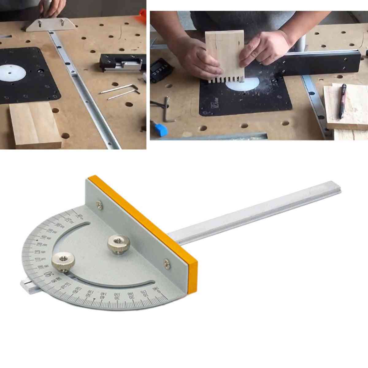 Mini Table Saw, Circular Miter Gauge Machines, T-style Angle Ruler With Handle