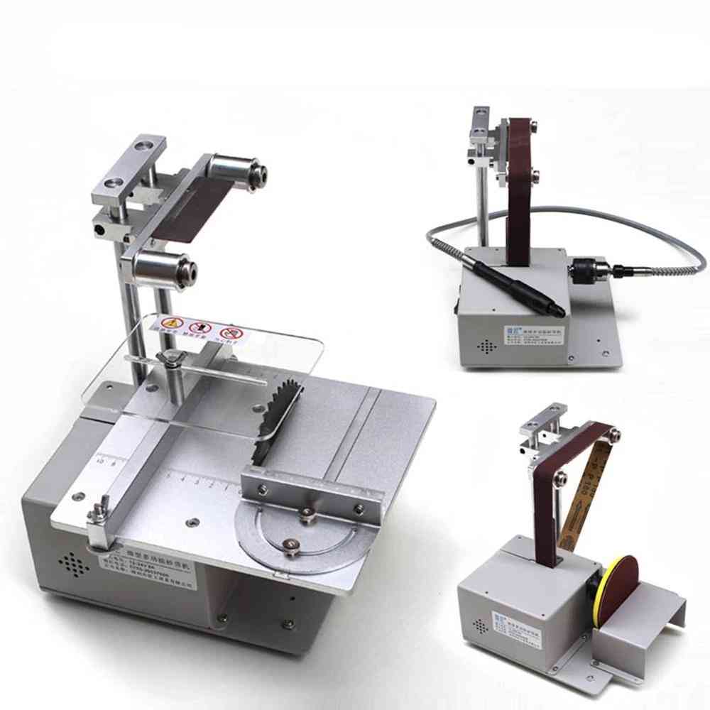 Electric Belt Sander, Multi-function, Cutting Table Saw, Desktop Grinding Machine