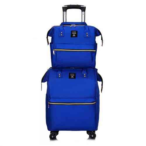 Luggage Bag, Travel Duffle Trolley Bags Rolling Suitcase
