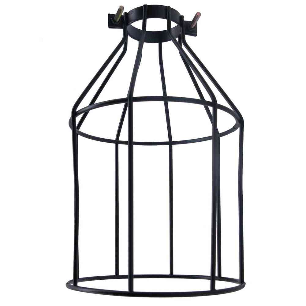 Paralume lampada a sospensione paralume lampadina a gabbia industriale