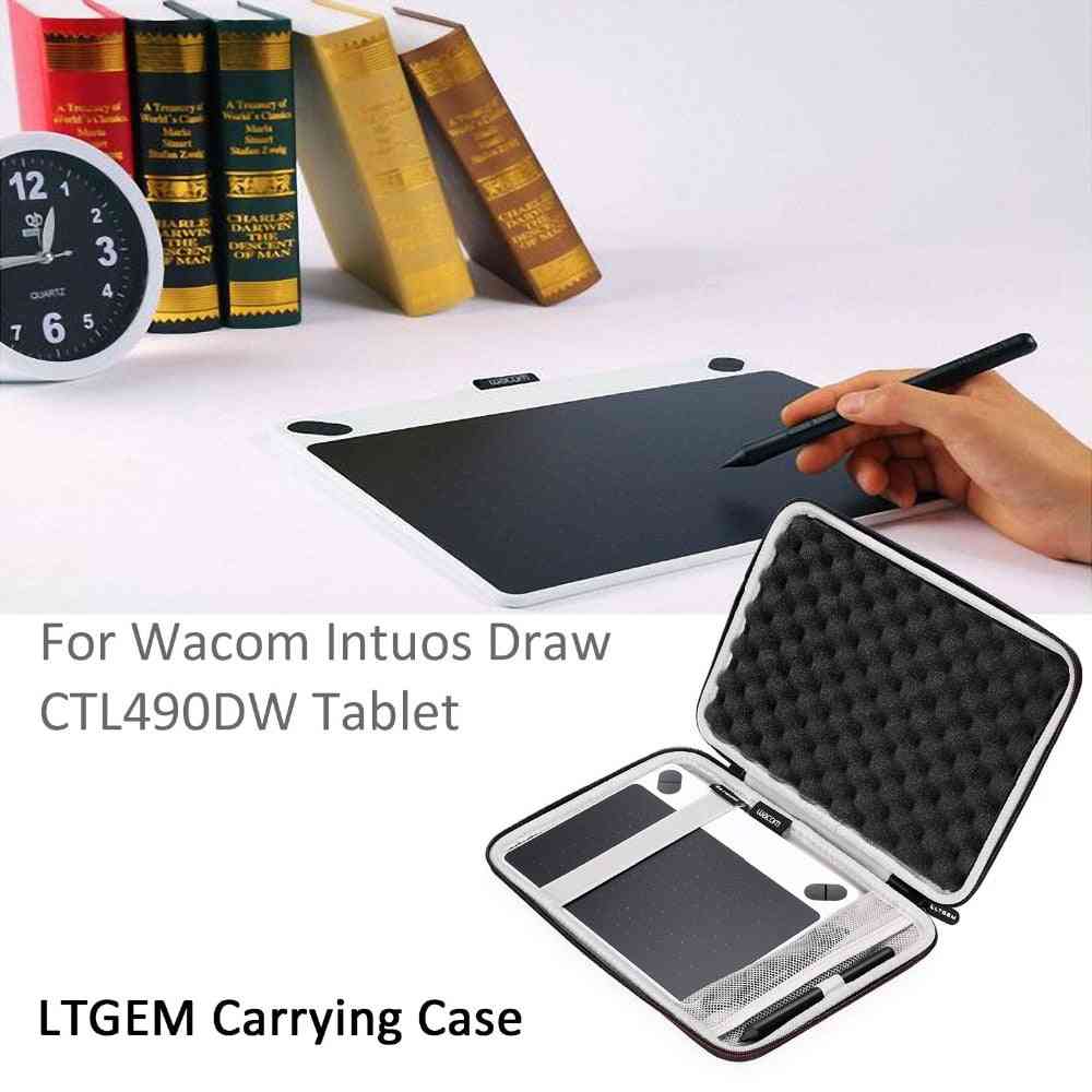 Digital Drawing And Graphics Tablet Storage Case With Mesh Pocket