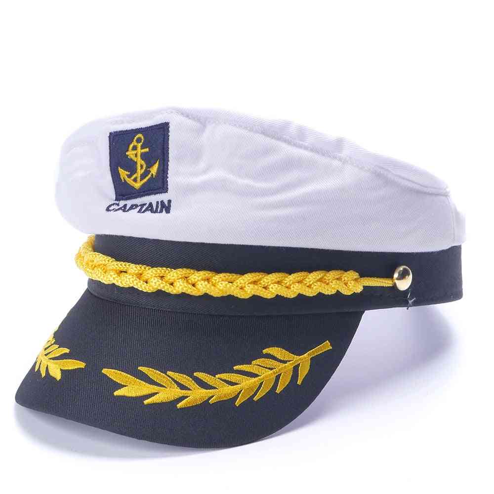 Kapitan marynarki wojennej kapitan statku marynarz wojskowy kapelusz marynarski, czapka