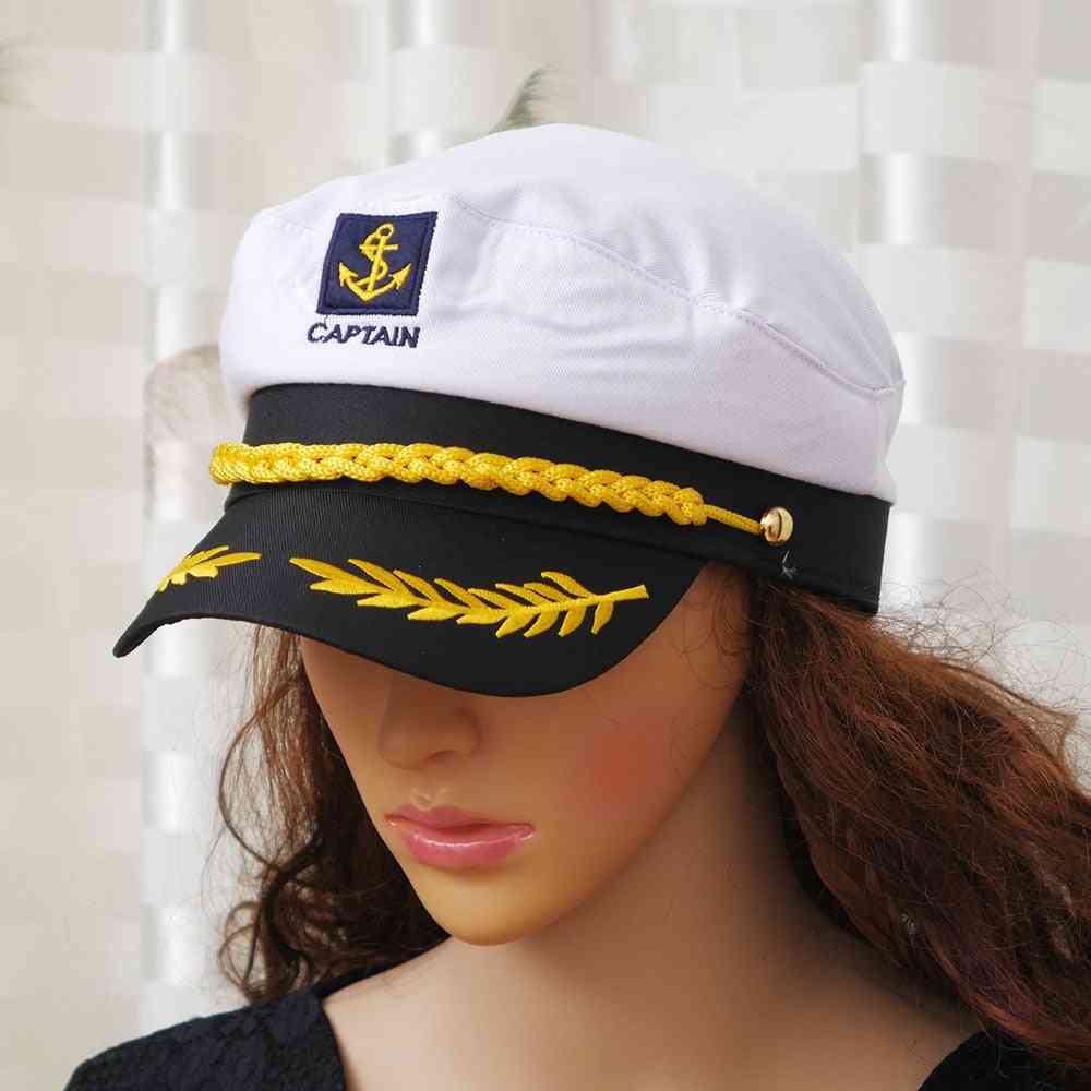 Capitaine navy-marine skipper navire marin chapeau nautique militaire, casquette