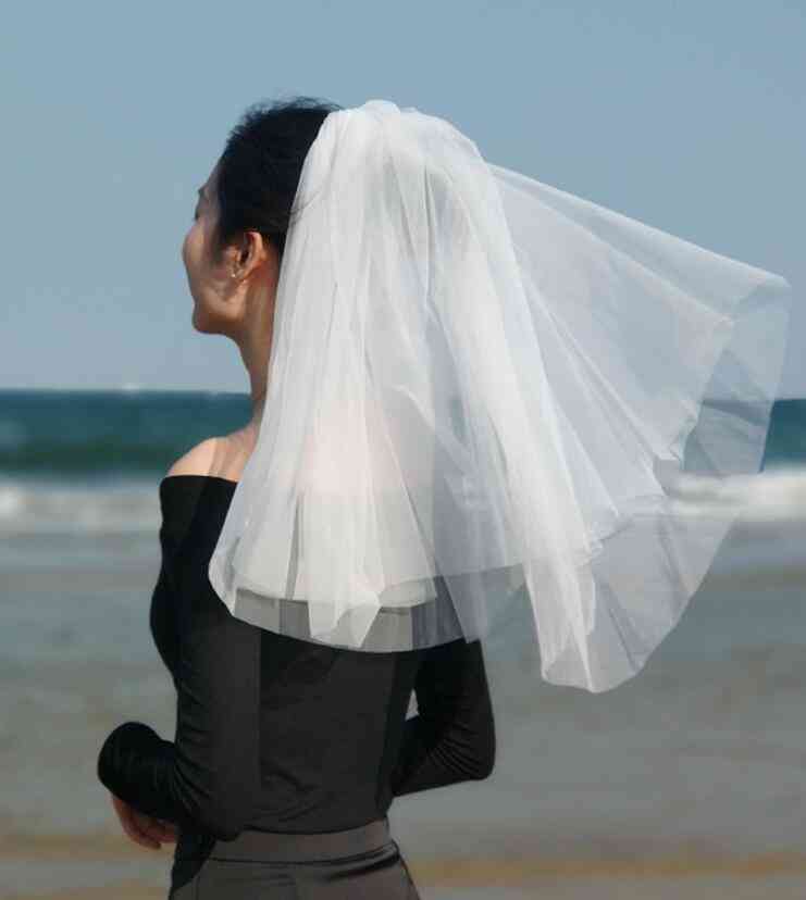 Small Veil Short Yarn Covering Veil Simple Wedding Dress New Accessories