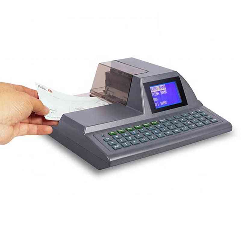 Imprimante d'impression de chèques / machine à écrire de chèques à clavier complet intelligent