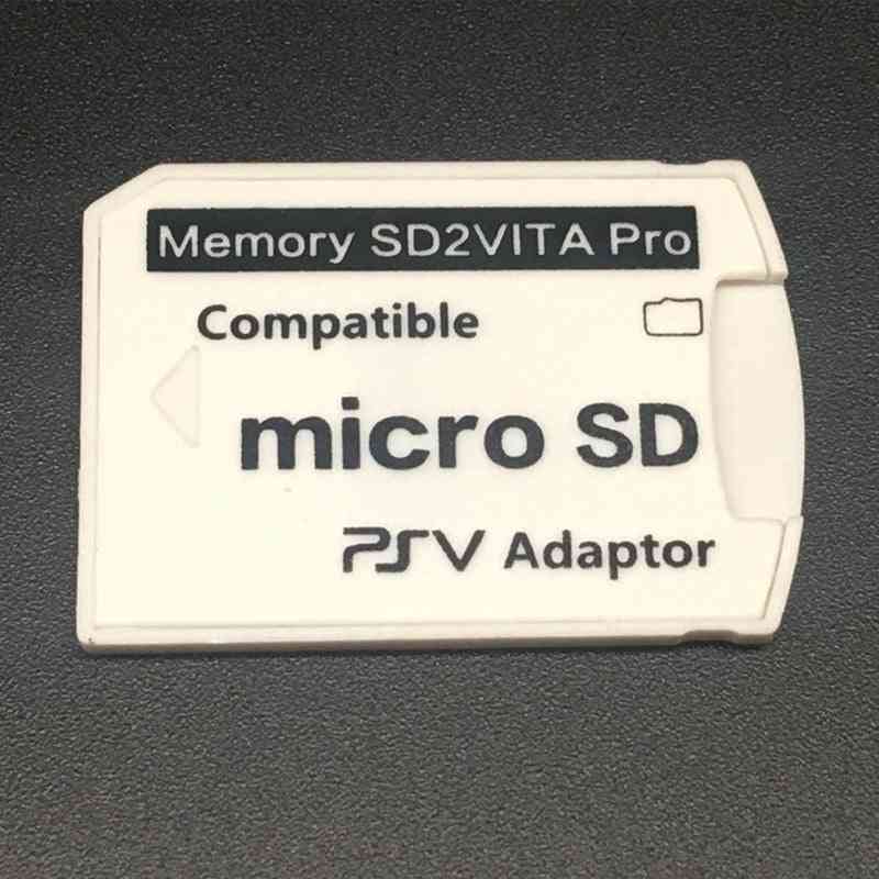 Version 6.0 sd2vita til ps vita hukommelse tf kortspilkort psv 1000/2000 adapter micro sd-kortlæser