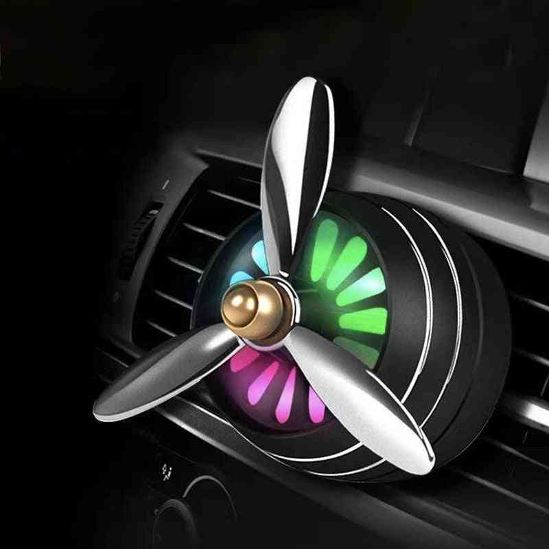 Mini lukt luftfräschare med LED - konditionering legering auto vent outlet parfym