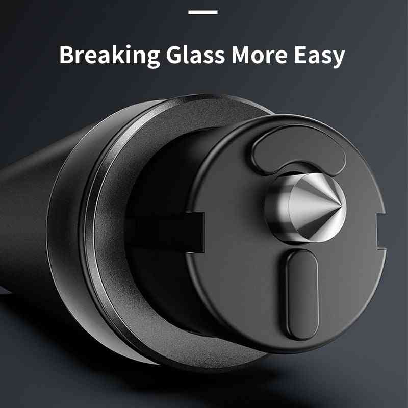 Car Window Glass Breaker Seat Belt Cutter & Safety Hammer Cutting Knife Interior Accessories