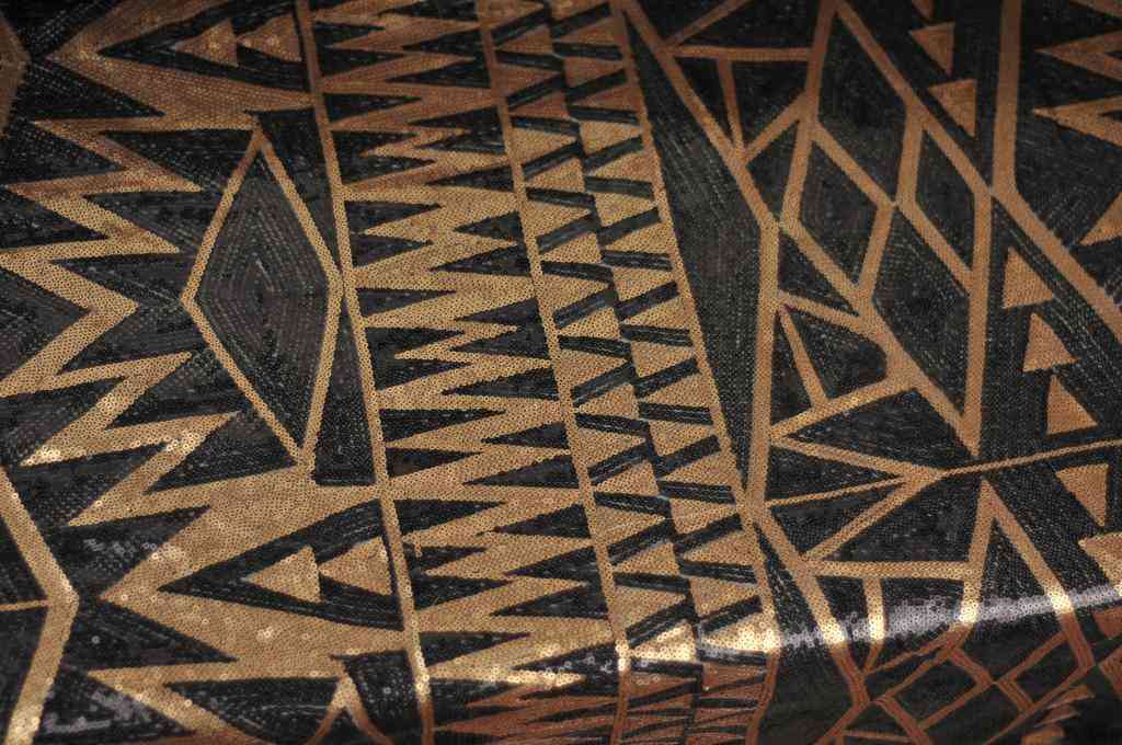 Egyiptomi stílusú geometrikus minta tüll ruha ruha szövet