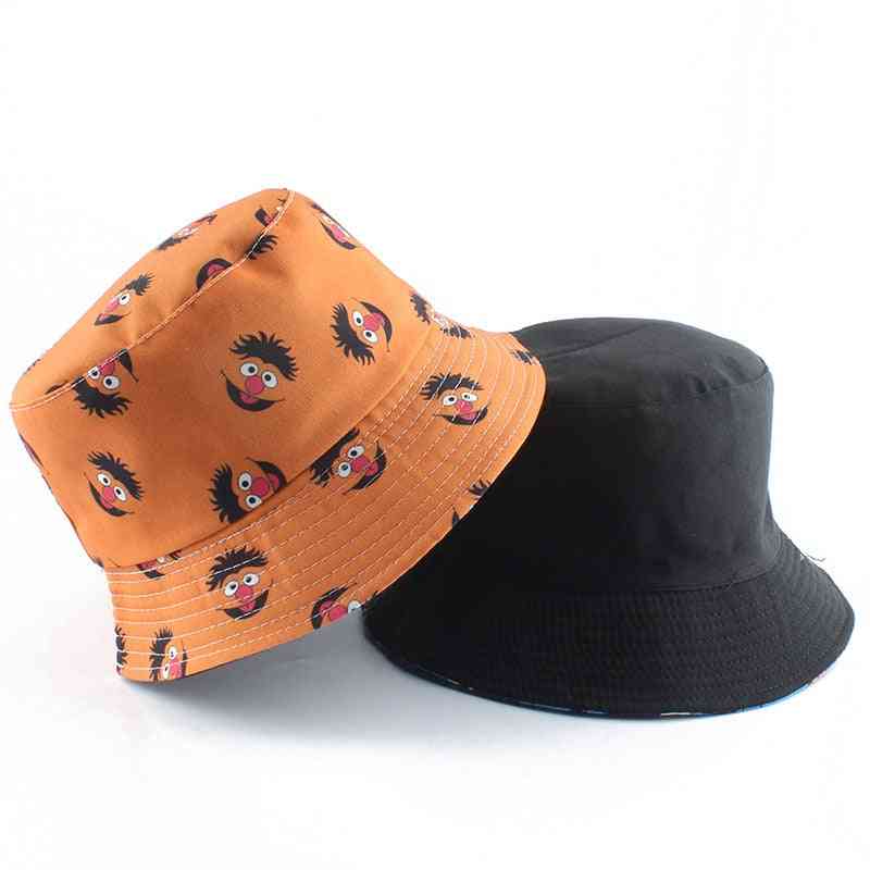 Poletni ribiški klobuk, obrnljiva kapa iz risanega vedra