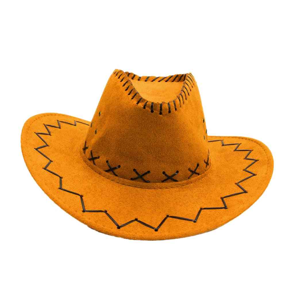 Pălărie de cowboy unisex cowboy copil sălbatic vest costum de petrecere fantezie casual soare vest occidental pălării