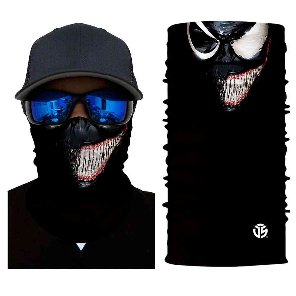 3d Seamless Venom Magic Bandana Neck, Scarves Sun Guard Face Headband Scarf