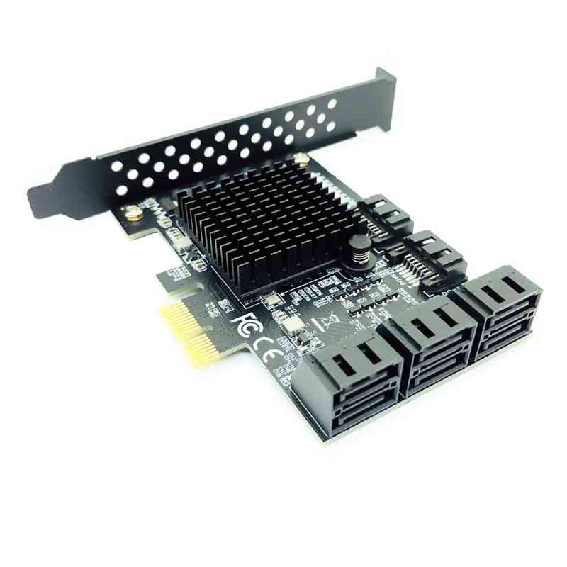 8-portowa karta rozszerzeń SATA 3 PCI Express, kontroler PCI-E / SATA