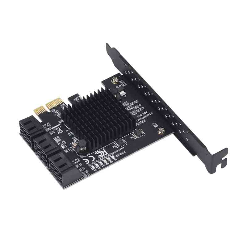 Pcie X1 To 4/6 Sata 3.0 Ports Controller Card
