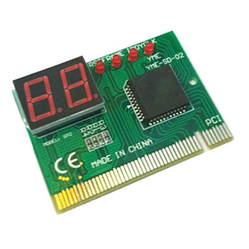 Dvoumístná počítačová karta ladění základní desky počítače s diagnostickou kartou PCI