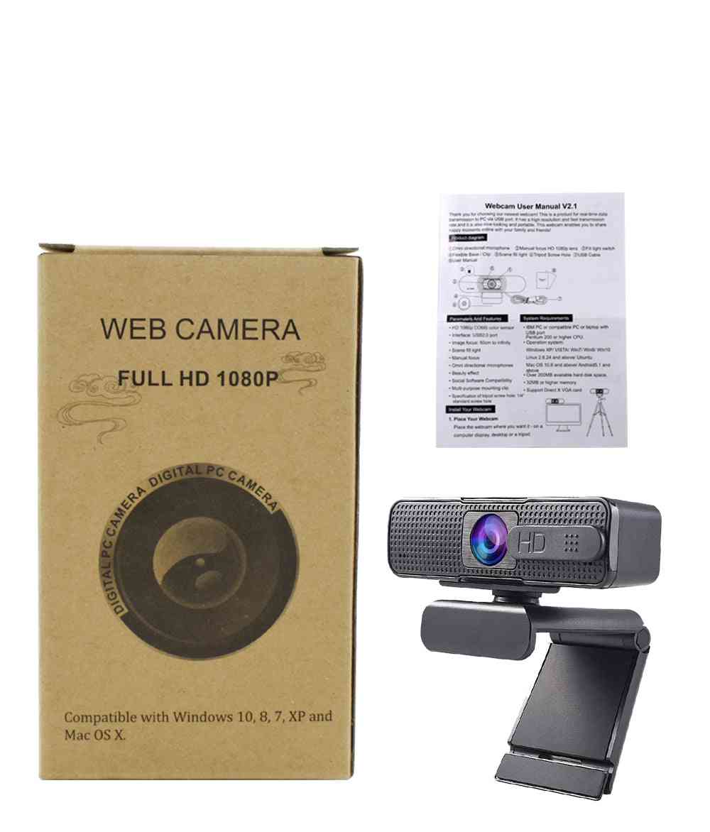 H701 Hd Usb Webcam 1080p Autofocus Web Camera  For Computer, Live Online Teaching (