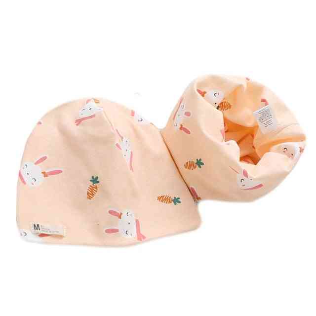 Conjunto de bufanda de sombrero de felpa de algodón 48