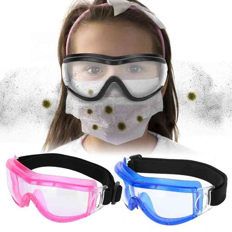 Børnesikkerhed anti-tåge, beskyttelsesbriller beskyttende virus, sikkerhedsbriller øje og maske