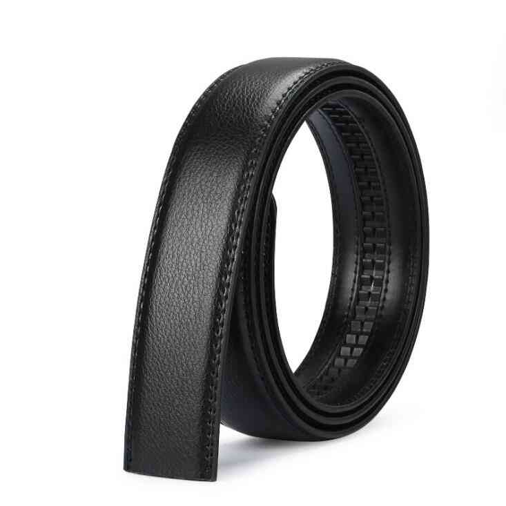 High-quality Male Genuine Strap Jeans, Automatic Buckle Belts