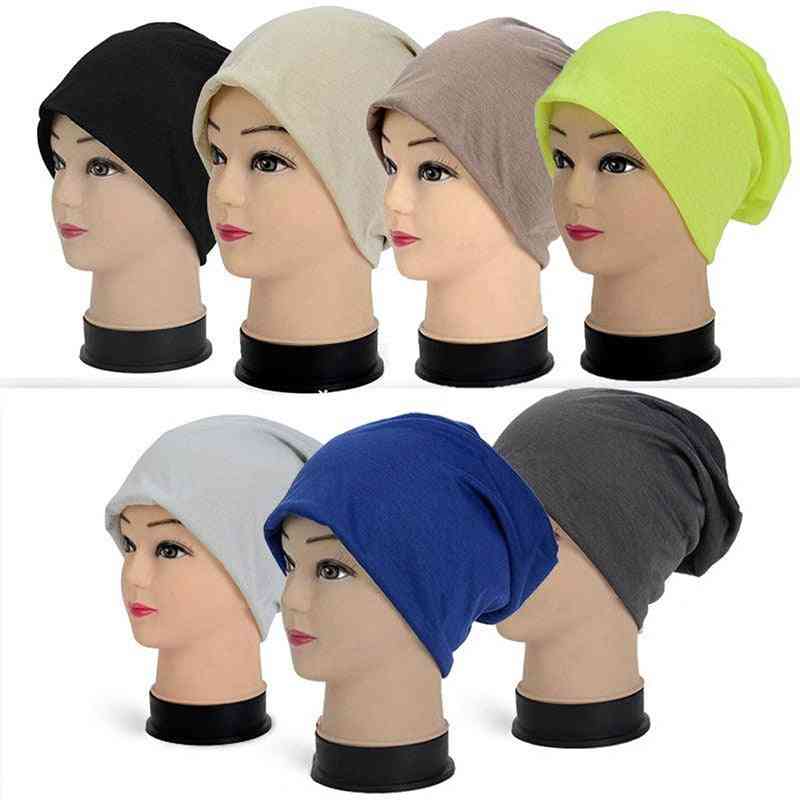 Jednostavan trendovski pleteni šešir za glavu s masivnim gomilama, prozračan i prozračan, kapica za hip-hop