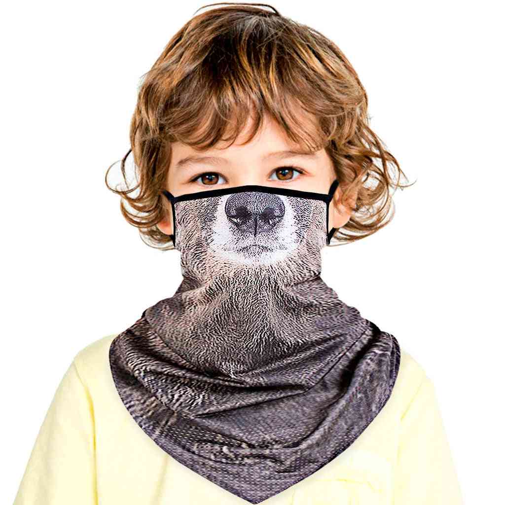 Barn unisex rave bandana, hals damask, rör huvudbonader ansiktsduk
