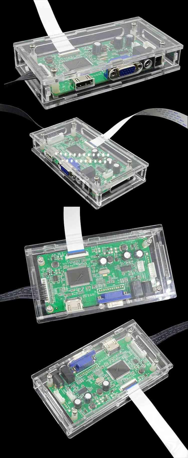 Display Driver Controller Board, Transparent Protective Case, Box