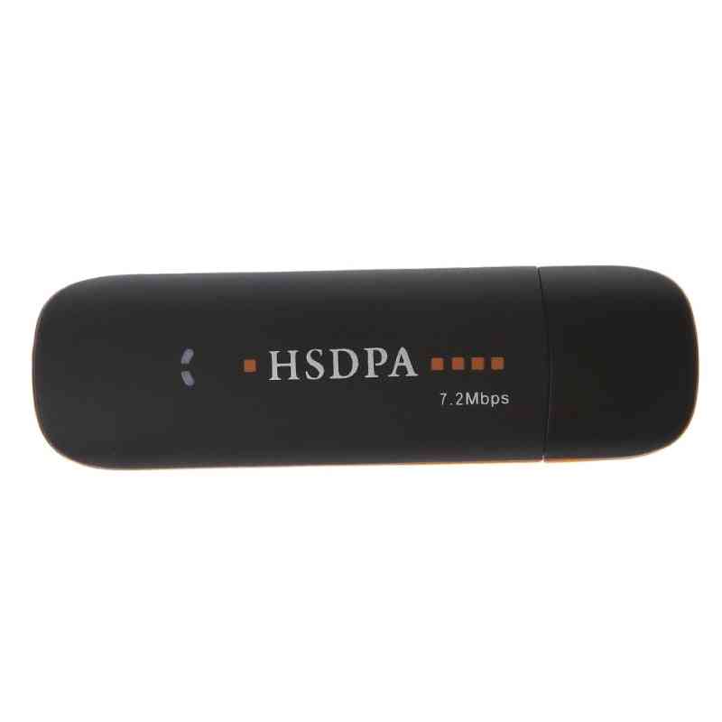 Sim modem hsdpa usb stick, 3g brezžični adapter s hitrostjo 7,2 Mbps s sim kartico tf