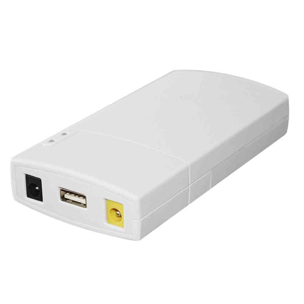 Gm322 mini ups power 7800mah dc power bank for 12v 2a applikasjoner beskyttelse router ip kamera