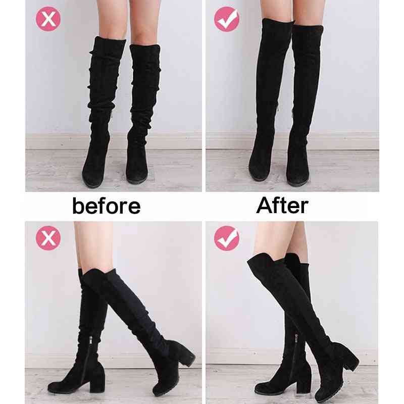 Women Knee-high Boots Anti-slip Adjustable Straps