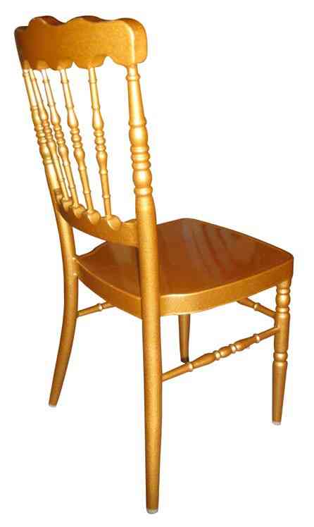 Strong Gold Aluminum Napoleon Chair For Wedding Events Party
