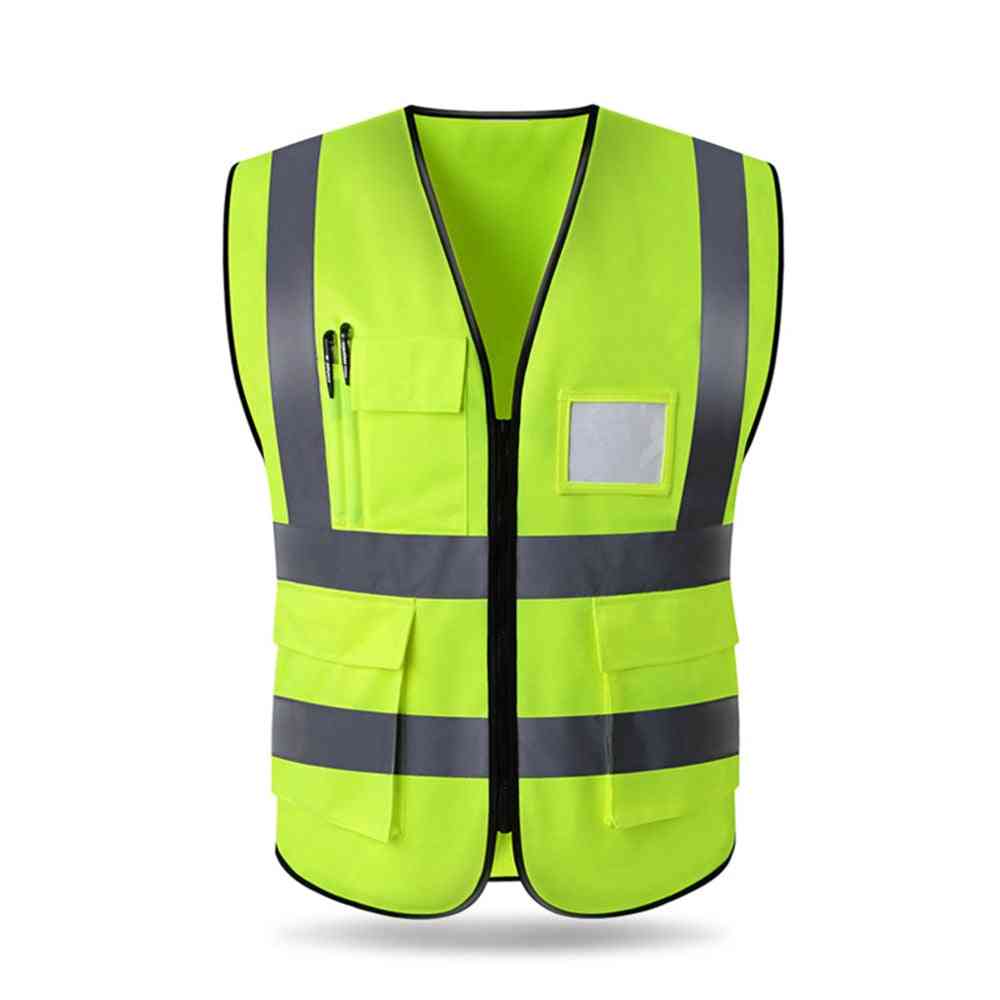 High Visibility Reflective Safety Vest - Multi Pockets Workwear