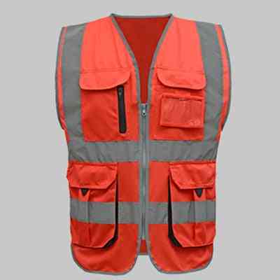 Men Woman High Visibility Safety Work Vest