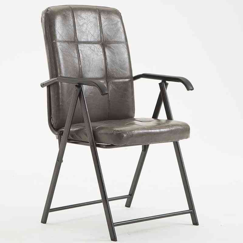 Modern Minimalist Computer Chair/ Home Office Meeting Training, Armrest Folding Chair