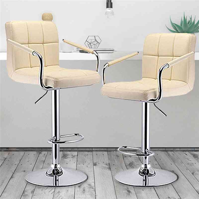 Modern With Footrest Barstool With Armrests Bar Chairs
