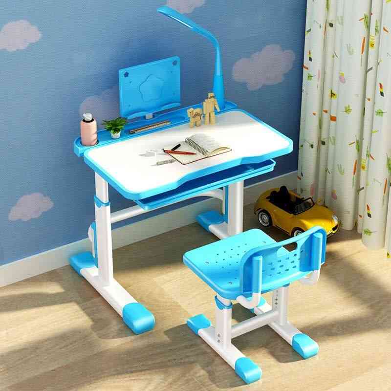 Children's Learning Table And Chair Set With Led Light