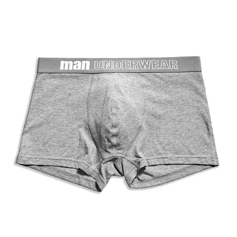 Mutandine da uomo in puro cotone solido cuecas, pantaloncini, biancheria intima