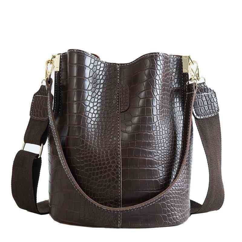 Crocodile Crossbody Bag And Shoulder Bucket, Handbag
