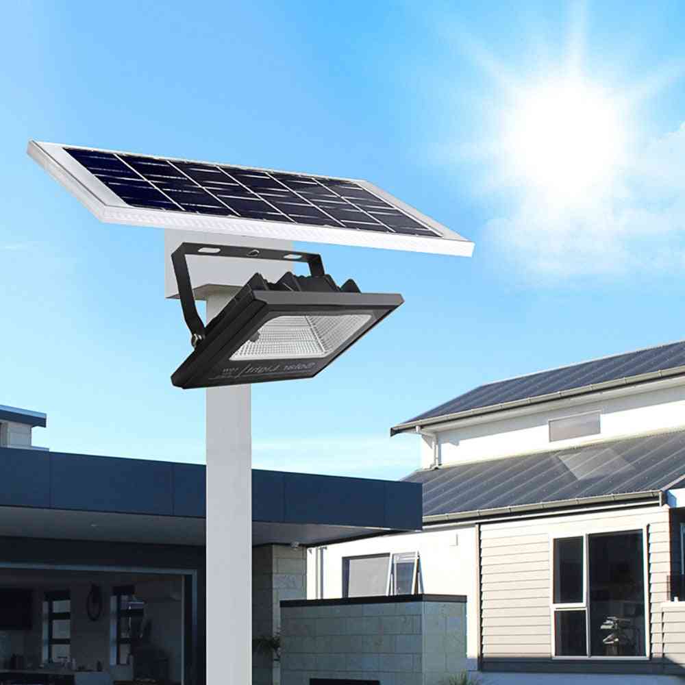 Garden Street Flood Light, Led Solar Panel Powered Lamp