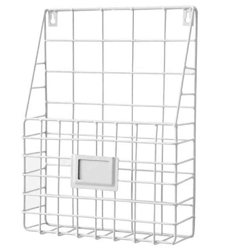 Contracted Iron Art Wall Hanging Storage Basket