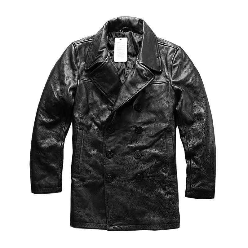 Genuine Leather Winter Warm Coat