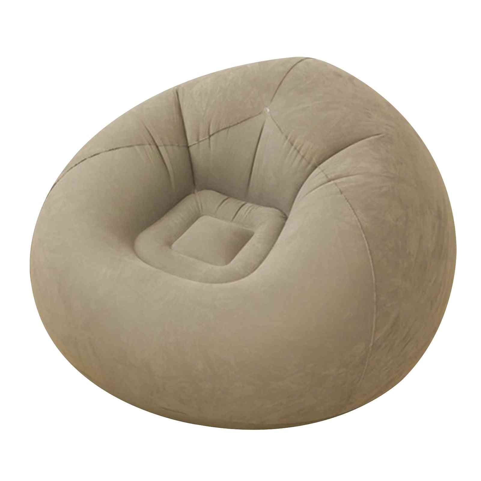 Comfortable, Foldable And Flocking Inflatable Sofa-no Filler