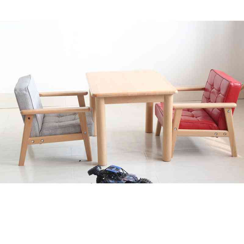 Solid Wood Kindergarten Small Learning/dining Table